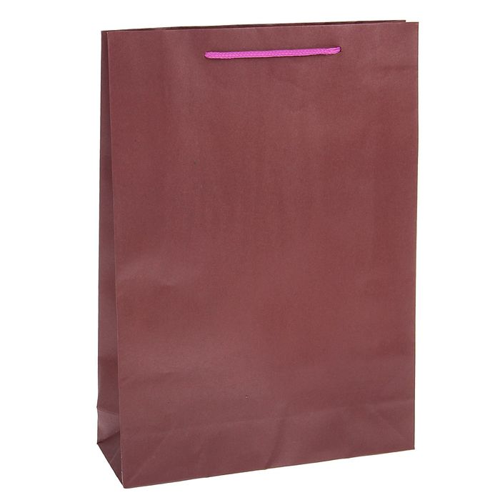 Пакет крафт сиреневый, 31,5 х 41,5 х 9,5 см