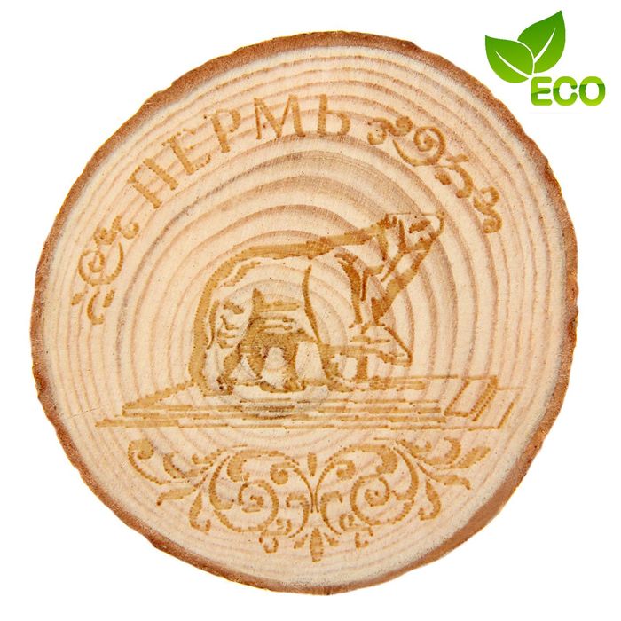 Магнит «Пермь. Спил дерева»