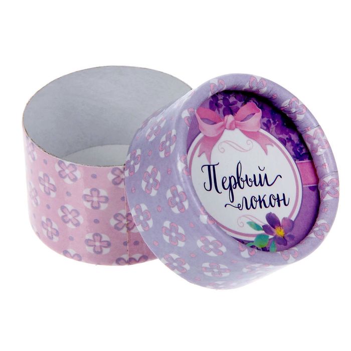 Подарочный набор "Доченька": коробочка для первого локона и расческа