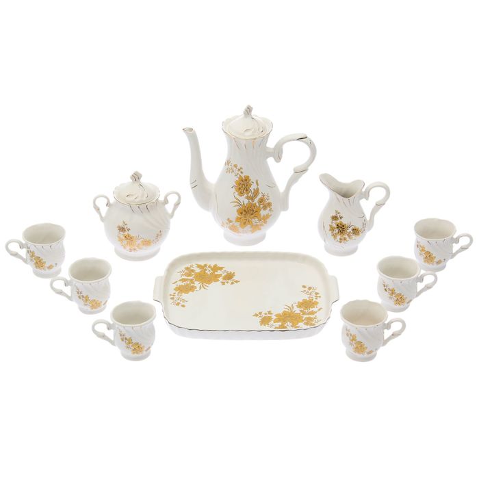 Кофейный сервиз "Волна" 10 предметов