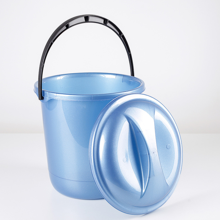 Ведро с крышкой 7 л "Классика", цвет МИКС