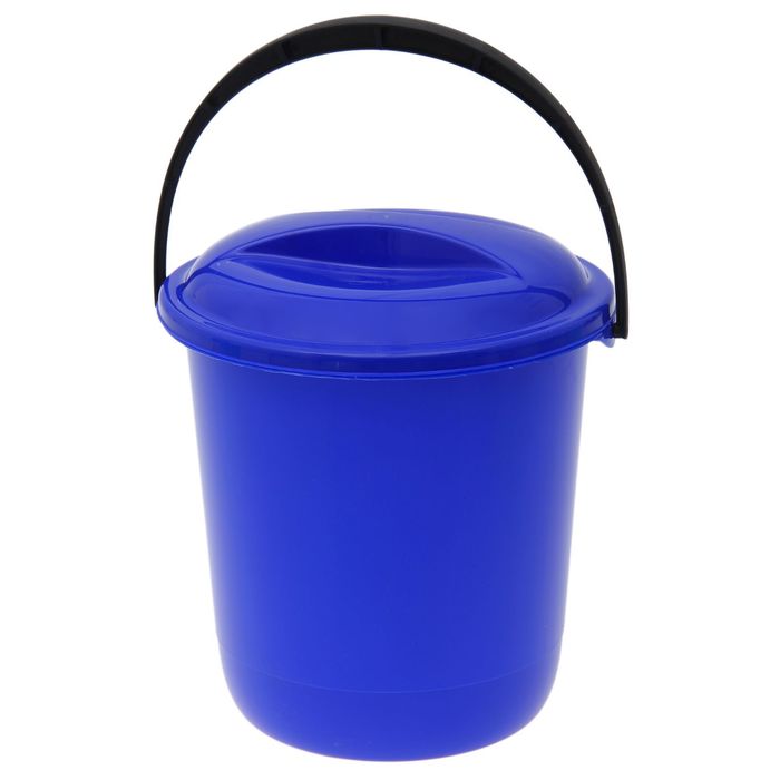 Ведро с крышкой 10 л "Классика", цвет МИКС