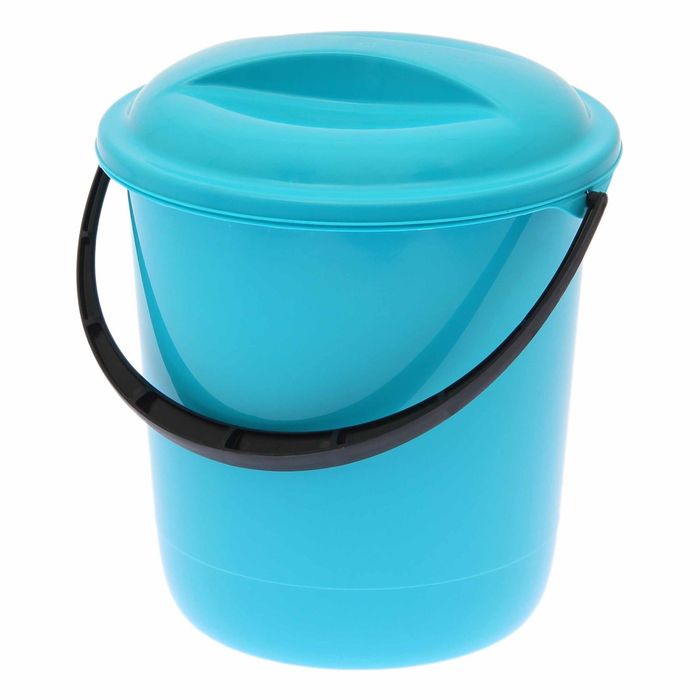 Ведро с крышкой 10 л "Классика", цвет МИКС