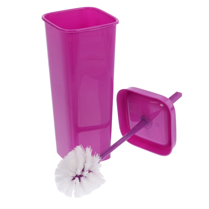 Ерш для унитаза с подставкой "Квадра", цвет МИКС