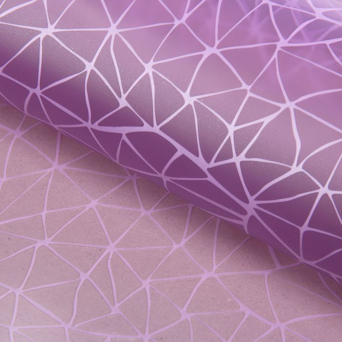 Пленка для цветов "Фиолетовая паутинка", 60 х 60 см