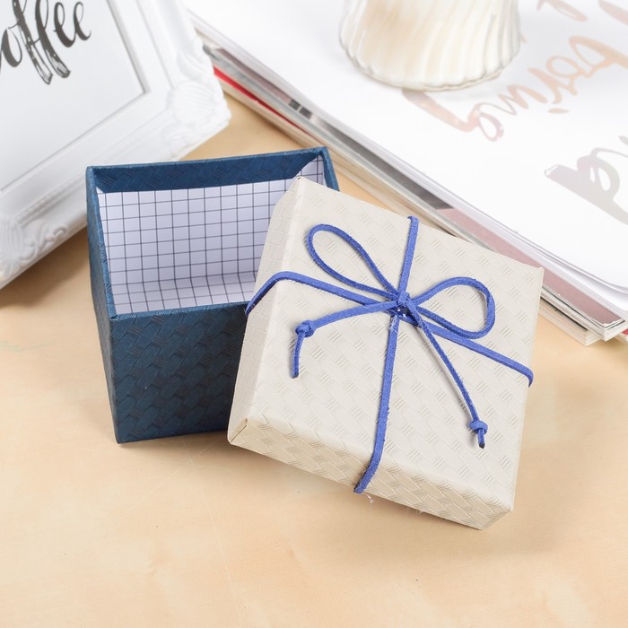 Набор коробок 3в1 "Классика", синий, 13 х 13 х 7,5 - 9 х 9 х 5,5 см