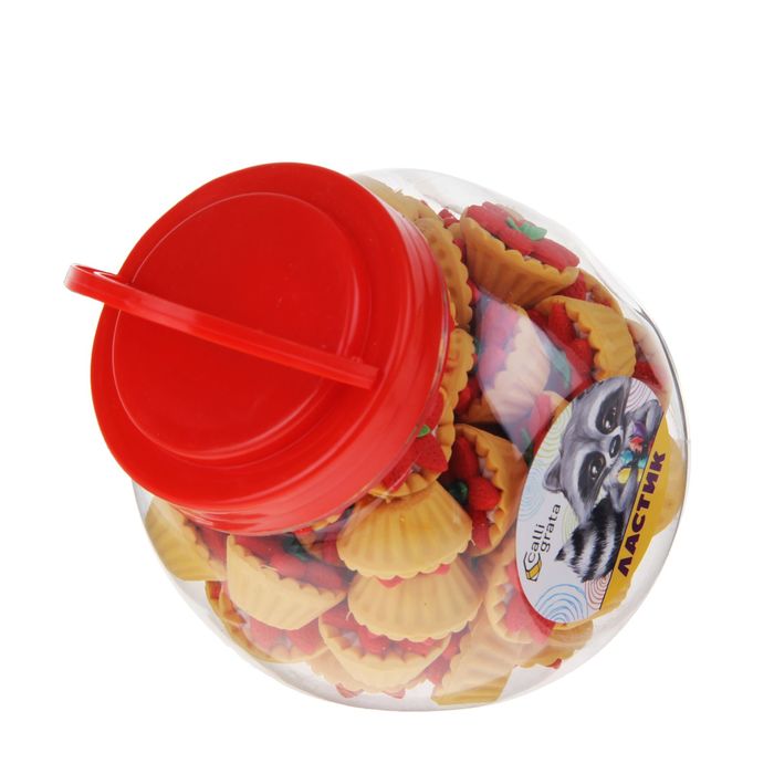 Ластик фигурный "Пирожное с клубничкой"