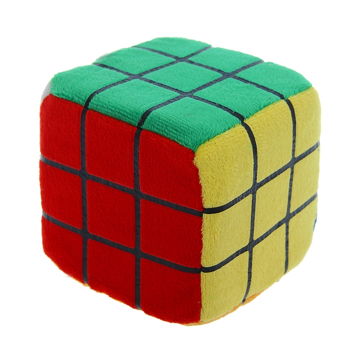 Мягкая игрушка-присоска "Куб в клетку"