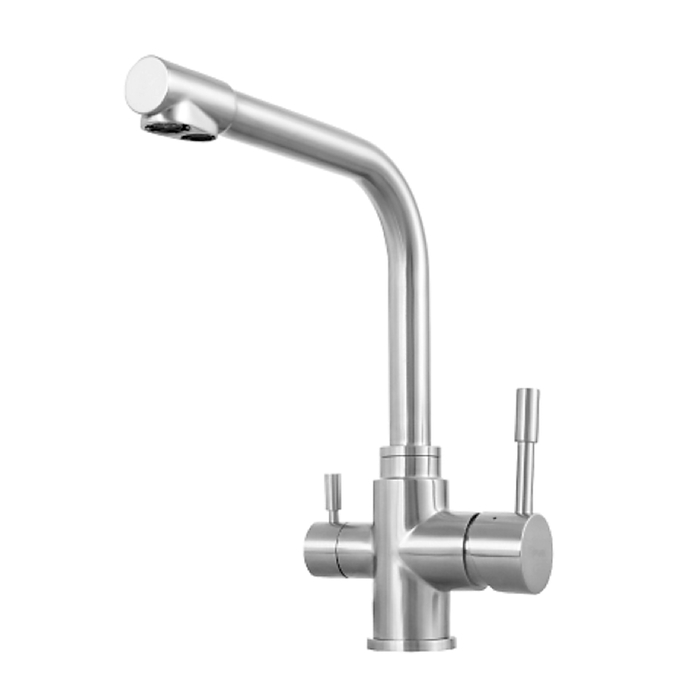 Смеситель для кухни Lemark "Эксперт" LM5061S, с подключением к фильтру питьевой воды, сталь