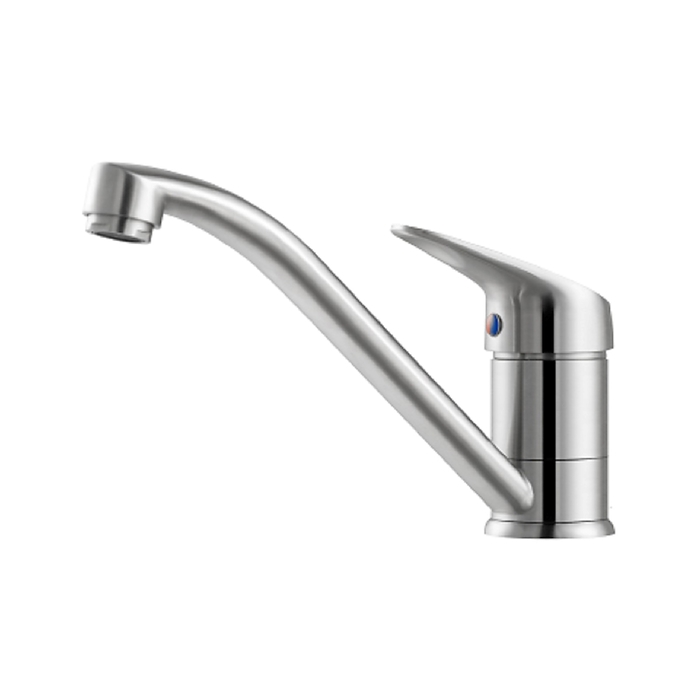 Смеситель для кухни Lemark "Эксперт" LM5071S, с поворотным изливом,сталь