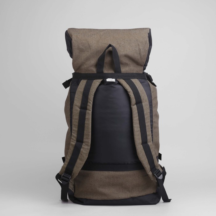 Рюкзак туристический на стяжке шнурком, 1 отдел, 3 наружных кармана, объём - 50л, цвет хаки