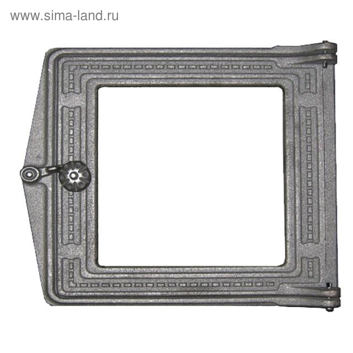 Дверка топочная ДТ-3С Рубцовск 291х230х70 мм, крашеная, со стеклом, термошнур