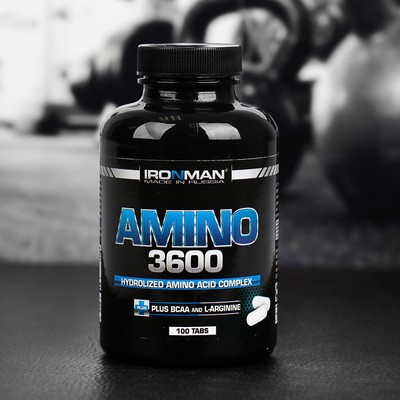 Аминокислоты Ironman Амино 3600, 100 таблеток