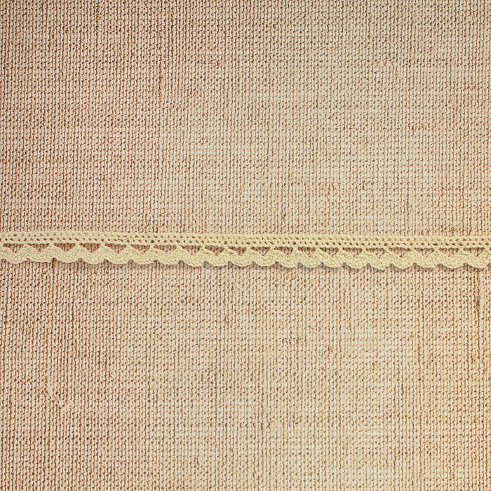 Кружево вязаное, ширина 12мм, 15±1м, цвет бежевый