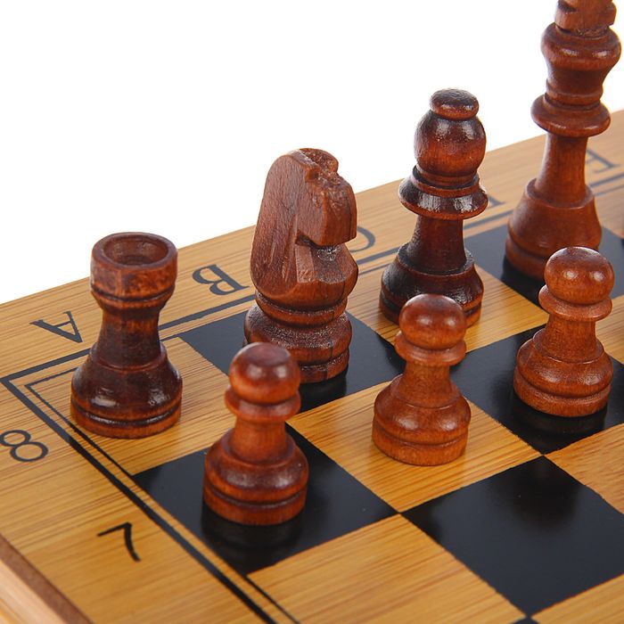 Набор 3 в 1: шахматы, нарды, шашки, доска 30 × 30 см