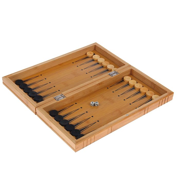 Набор 3 в 1: шахматы, нарды, шашки, доска 30 × 30 см