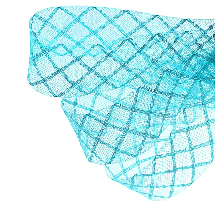 Регилин плоский "Клетка", 45мм, 22±1м, цвет голубой