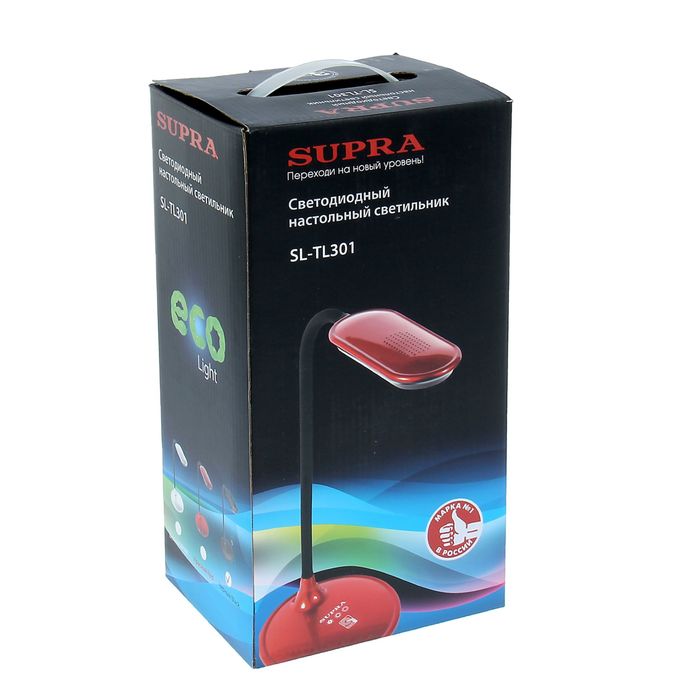 Светильник настольный Supra "Рози", красный, LED