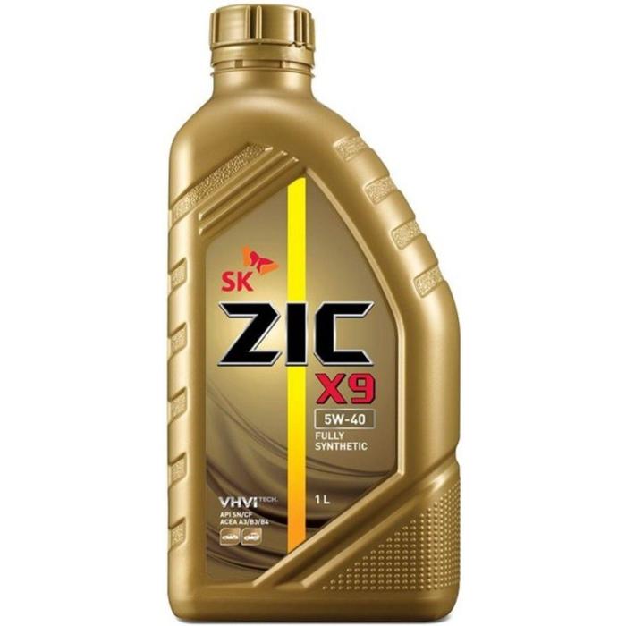 Масло моторное ZIC X9 5W-40, SN, 1 л zic моторное масло zic x9 5w 40 1 л