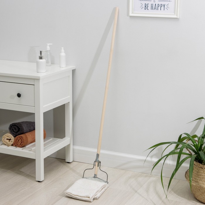 Тряпка для мытья полов, плотность 200 г/м2, оверлок