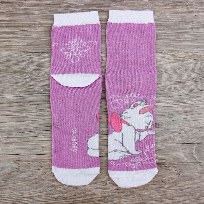 Носки детские "Мисс", Кошечка Мари, 18-20 см, 7-9 лет, 80% хлопок, 17% полиамид, 3% эластан