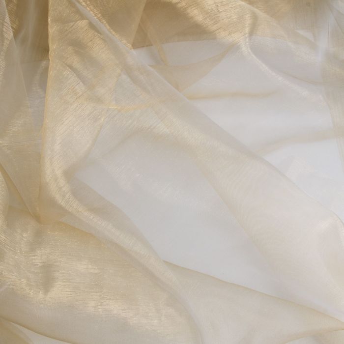 Штора Органза, ширина 150 см, высота 260 см, цвет карамель