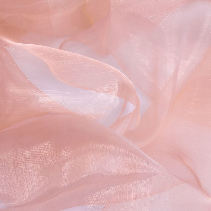 Штора Органза, ширина 150 см, высота 260 см, цвет персиковый