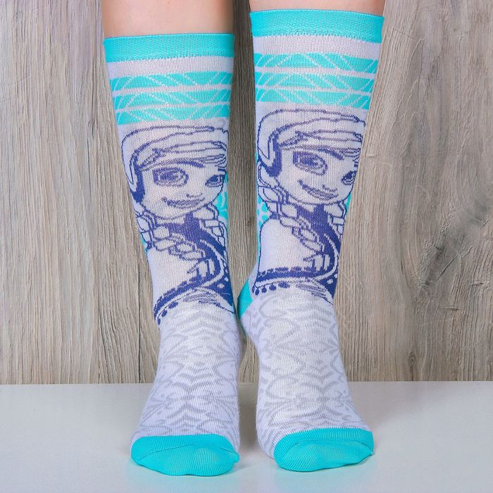 Гольфы детские  "Анна" Холодное сердце, Дисней 20-22 см, 10-12 лет, 80% хл.,17% п/э, 3% эл.