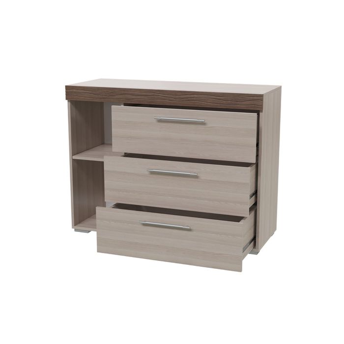 Комод АЗАЛИЯ 1000х430х845 Ясень шимо светлый МДФ яс.тем