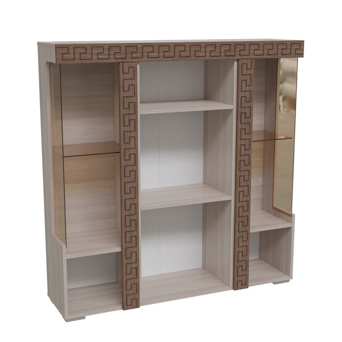 Тумба-комод Бостон 1200х325х1200 Ясень шимо светлый МДФ яс.темный