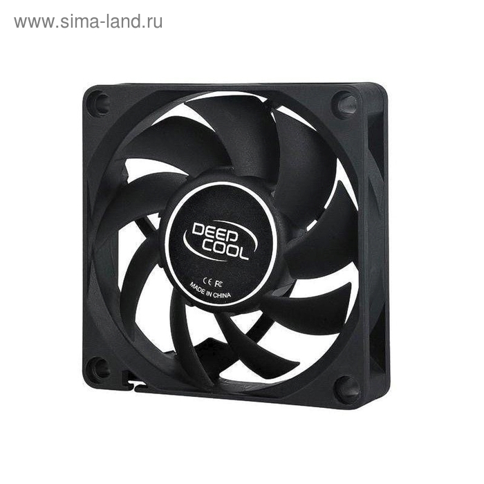 Вентилятор Deepcool XFAN 70 70x70x15 3pin+4pin (molex) 27dB 50g BULK вентилятор deepcool xfan 60 60x60x12 molex 24db 3000rpm 60g