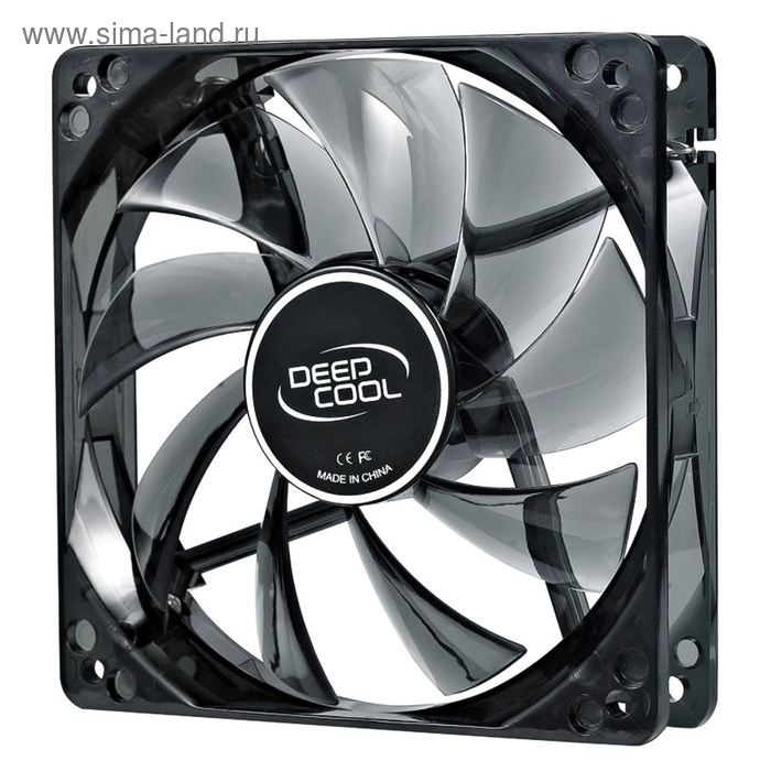 Вентилятор Deepcool WIND BLADE 120 120x120x25 3pin 27dB 1300rpm 119g голубой LED