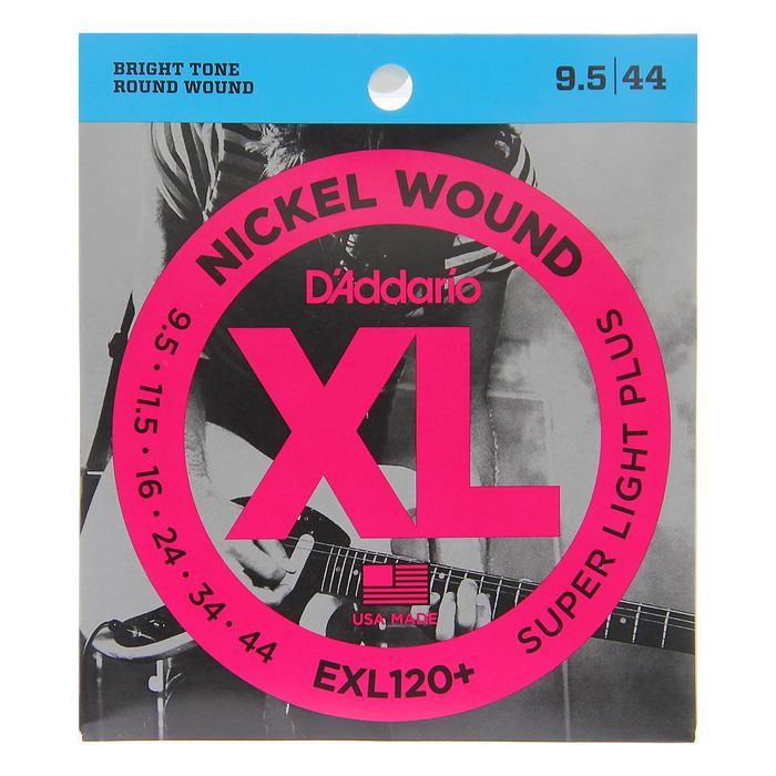 Струны D'Addario Super Light Plus для электрогитары, 9.5-44,