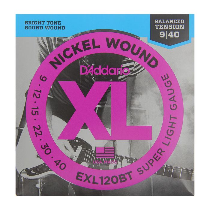 Струны D'Addario для электрогитары, сбалансированное натяжение, Super Light, 09-40,