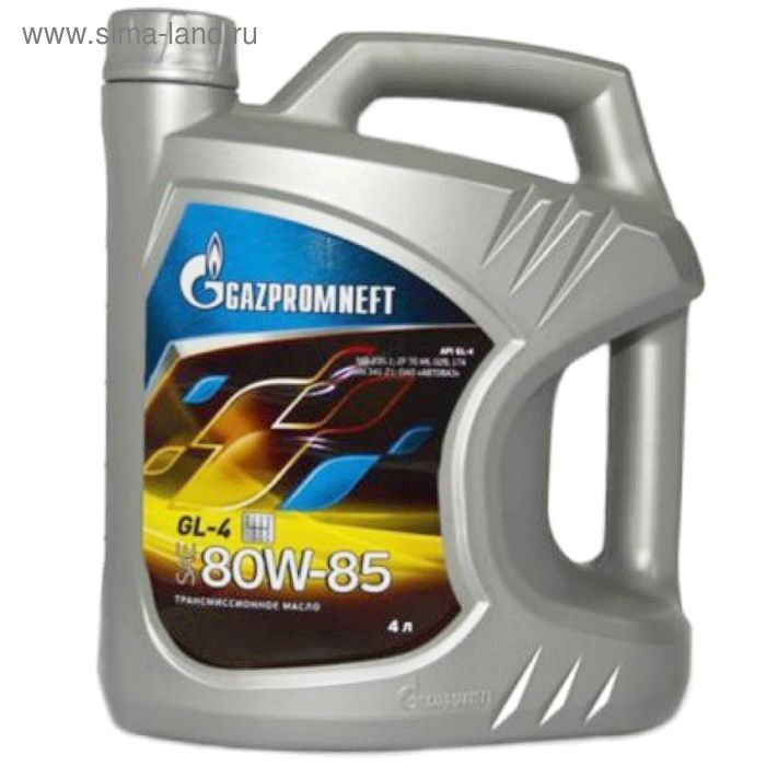 Масло трансмиссионное Gazpromneft GL-4 80W-85, 4 л масло трансмиссионное gazpromneft gl 4 80w 85 4 л