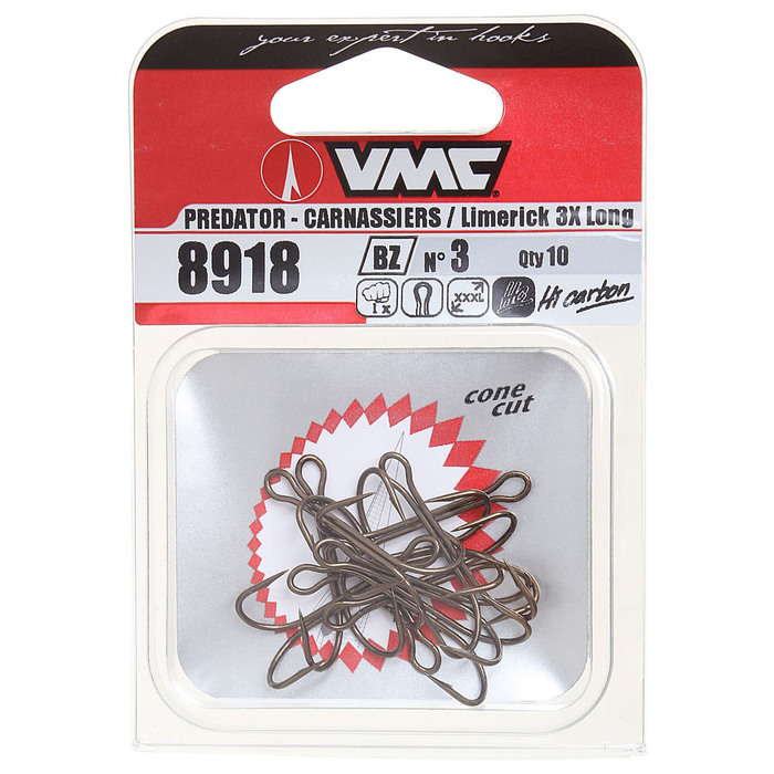 Крючки двойные VMC 8918 BZ № 3 (набор 10шт)