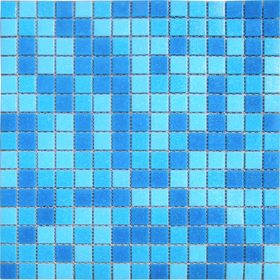 

Mозаика стеклянная Elada Mosaic MC107, голубая, 327х327х4 мм