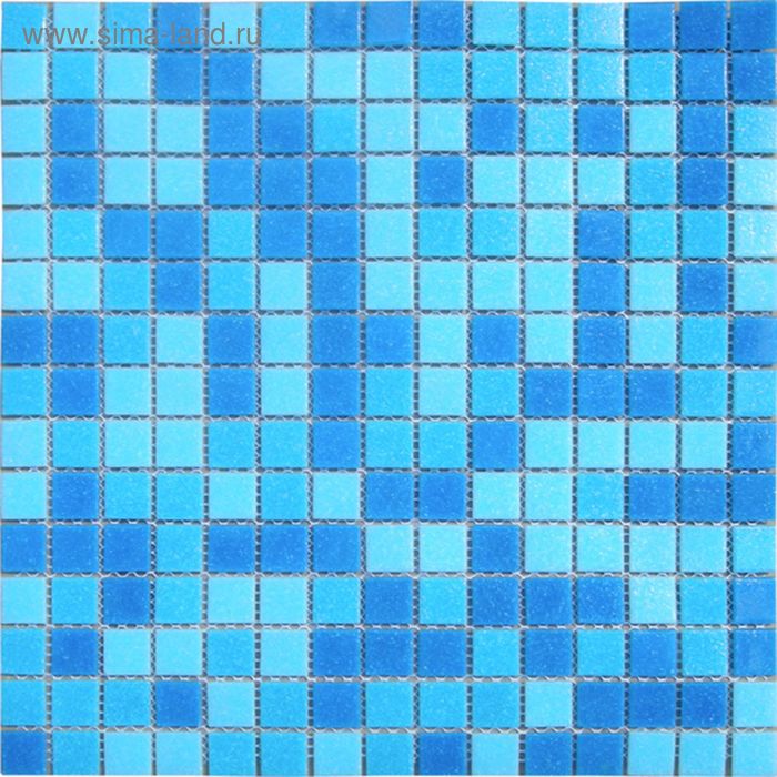 Mозаика стеклянная Elada Mosaic MC107, голубая, 327х327х4 мм