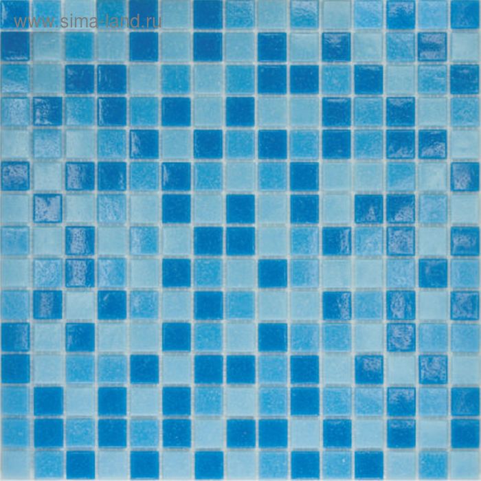 Mозаика стеклянная Elada Mosaic MC123, голубая, 327х327х4 мм