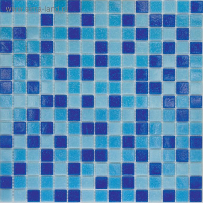 Mозаика стеклянная Elada Mosaic MC, сине-голубая, 327х327х4 мм