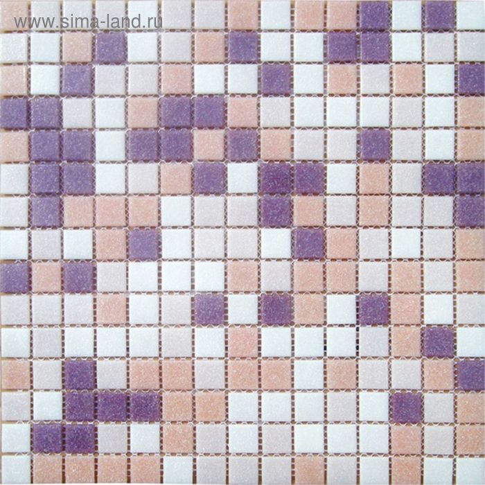 Mозаика стеклянная Elada Mosaic MCD001, бело-персиковая, 327х327х4 мм