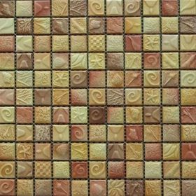 

Мозаика керамическая Elada Mosaic SН-W2512, жёлто-коричневая морская, 300х300х6 мм