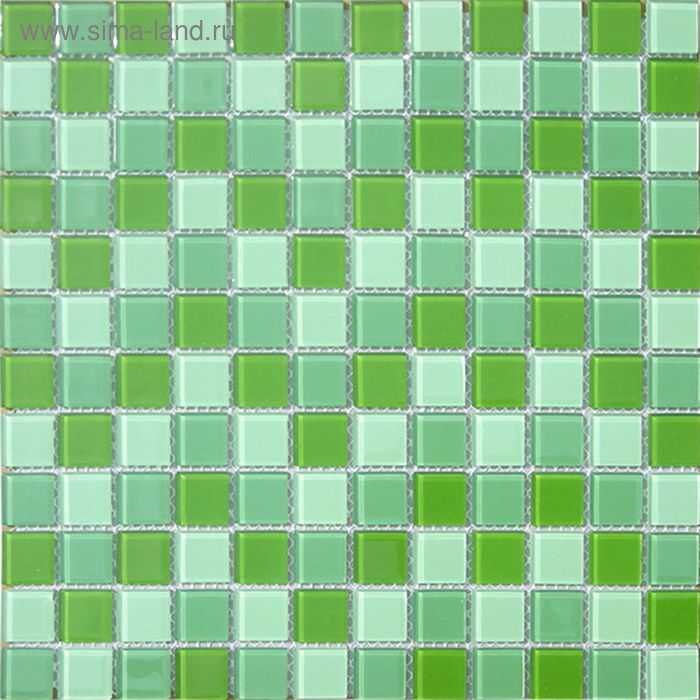 Elada Mosaic. Мозаика CB011 (327*327*4мм) зеленый микс  (в наборе 1,07 м2)