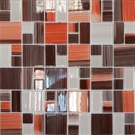 

Мозаика стеклянная Elada Mosaic JSM-CH1021, 300х300х4 мм, терракотовая, в наборе 0,9 м2