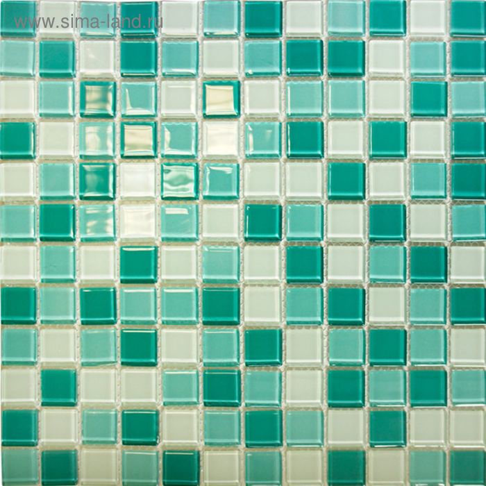 Elada Mosaic Мозаика CB401 (300х300х4 мм) бирюзовый микс (в наборе 1,07 м2)