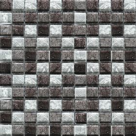 

Mозаика стеклянная Elada Mosaic JSM-JB024, cерая жатая, 327х327х4 мм