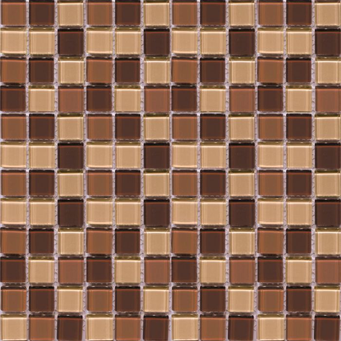 Mозаика стеклянная Elada Mosaic CB512, шоколадная, 327х327х4 мм