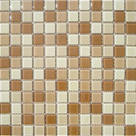 

Mозаика стеклянная Elada Mosaic CB520, бежево-коричневая, 327х327х4 мм