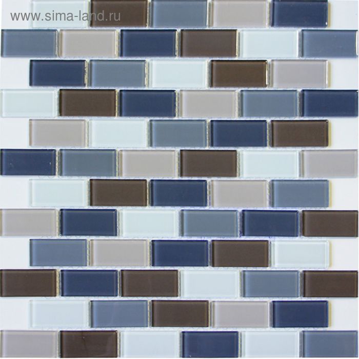 Mозаика стеклянная Elada Mosaic DM 103, серо-бежевая, 327х327х4 мм