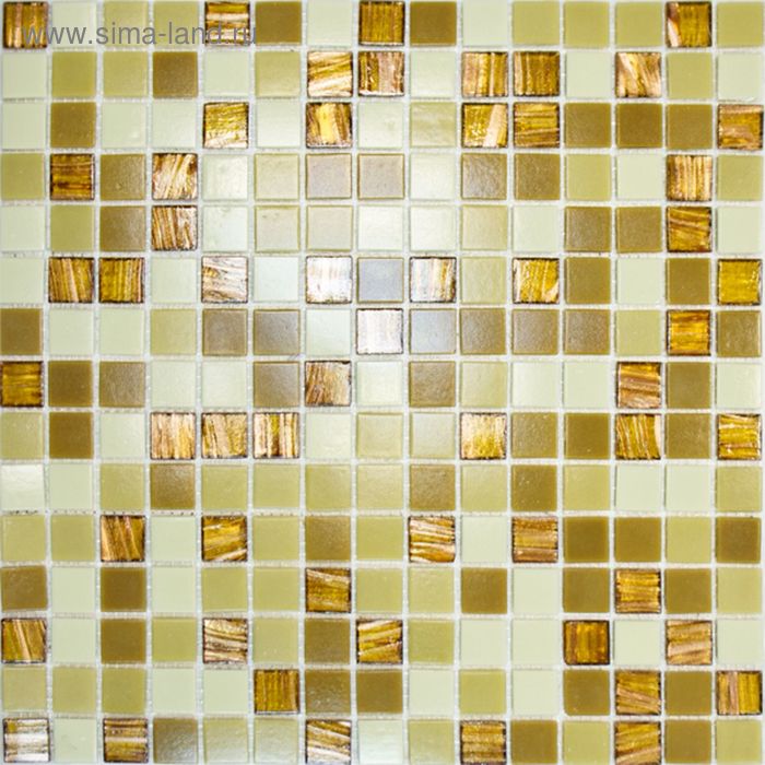 Mозаика стеклянная Elada Mosaic HK-20, карамельная, 327х327х4 мм